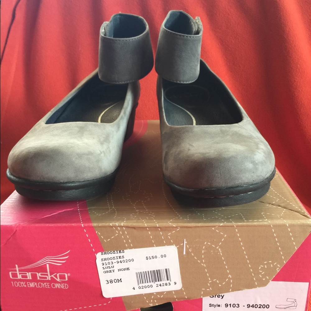 Dansko Gray Lulu Mary Janes